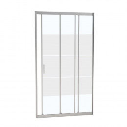 Porte de douche coulissante largeur 90 cm en verre 6 mm dépoli