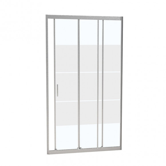 Porte de douche coulissante largeur 90 cm en verre 6 mm dépoli