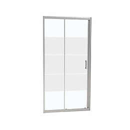 Porte de douche coulissante largeur 100 cm en verre 6 mm dépoli