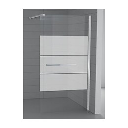 Paroi de douche à l'italienne largeur 120 cm en verre 8 mm dépoli