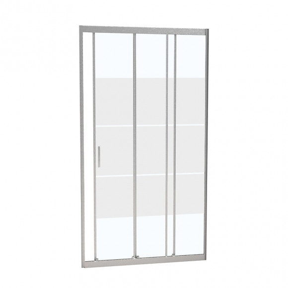 Porte de douche coulissante largeur 80 cm en verre 6 mm dépoli