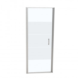 Porte de douche pivotante largeur 90 cm en verre 6 mm dépoli