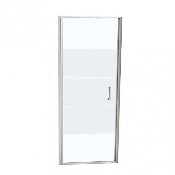 Porte de douche pivotante largeur 90 cm en verre 6 mm dépoli
