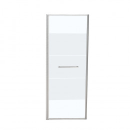 Porte de douche pivotante largeur 90 cm en verre 8 mm dépoli