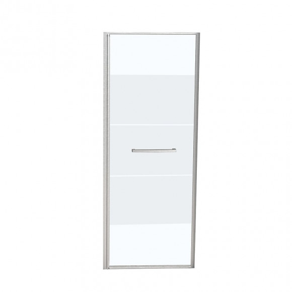 Porte de douche pivotante largeur 90 cm en verre 8 mm dépoli