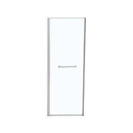 Porte de douche pivotante largeur 80 cm en verre 8 mm transparent