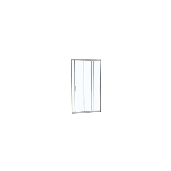 Porte de douche coulissante largeur 90cm en verre 6mm transparent
