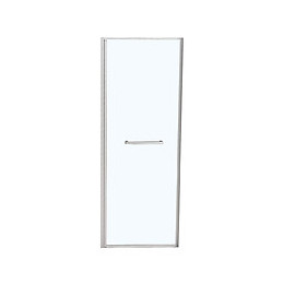 Porte de douche pivotante largeur 90 cm en verre 8 mm transparent