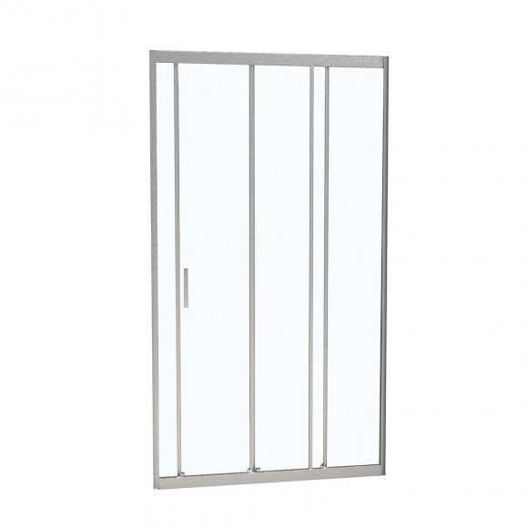 Porte de douche coulissante largeur 90cm en verre 6mm transparent