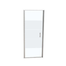 Porte de douche pivotante largeur 90 cm en verre 6 mm dépoli