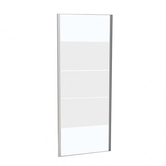 Paroi fixe largeur 80 cm en verre 6 mm dépoli