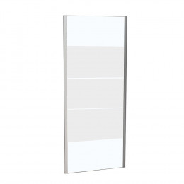 Paroi fixe largeur 90 cm en verre 8 mm dépoli