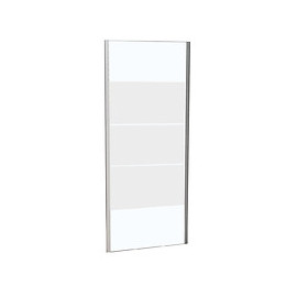Paroi fixe largeur 90 cm en verre 8 mm dépoli