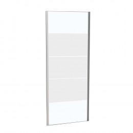 Paroi fixe complémentaire largeur 80 cm en verre 8 mm dépoli