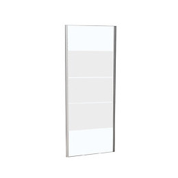 Paroi fixe largeur 80 cm en verre 6 mm dépoli