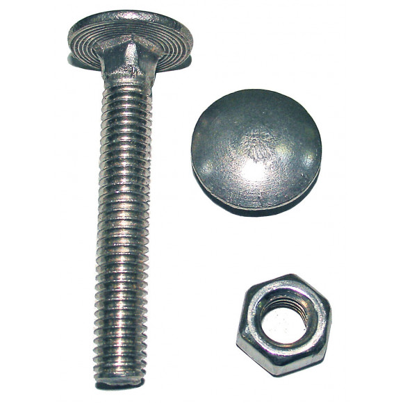 20 boulons TRCC acier zingué 8x70mm