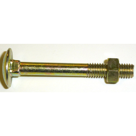 6 boulons TRCC penture acier zingué 6x50mm