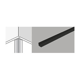 Profil Dumawall noir - Coin Intérieur 1,2x260cm