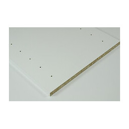 Tablette mélaminée pré-percée Blanc 2500x500x18mm