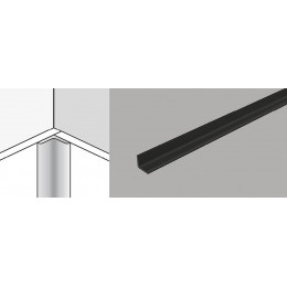 Profil Dumawall noir - Coin Intérieur 1,2x260cm