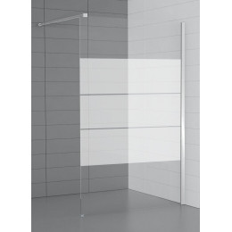 Paroi de douche à l'italienne largeur 120 cm en verre 6 mm dépoli