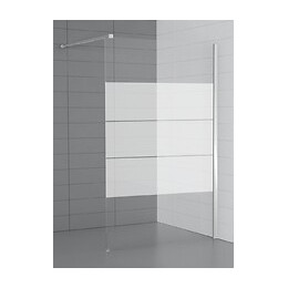 Paroi de douche à l'italienne largeur 120 cm en verre 6 mm dépoli