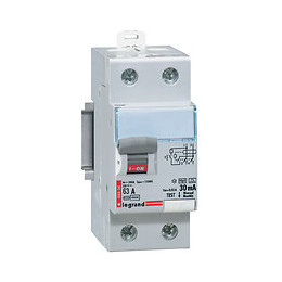 Interrupteur différentiel DX3-ID 2P type AC 30mA - 63A