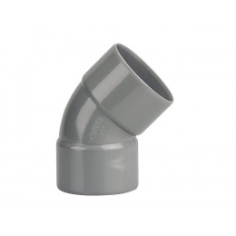 Coude PVC évacuation bâtiment FF 45° DN50