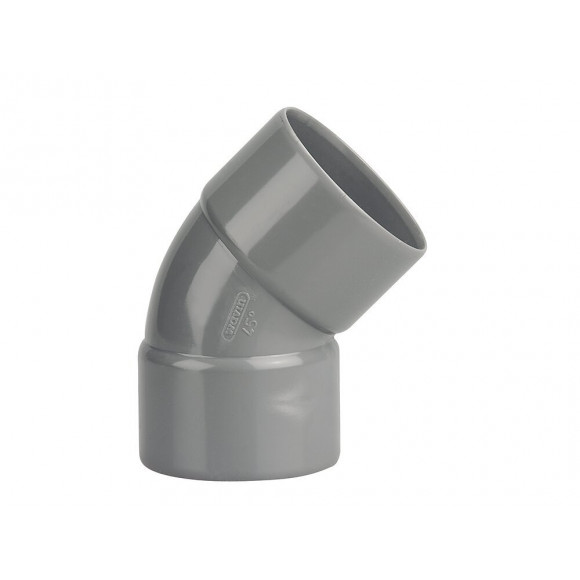Coude PVC évacuation bâtiment FF 45° DN50