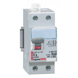 Interrupteur différentiel DX3-ID 2P type AC 30mA - 63A