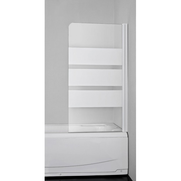 Pare baignoire 1 volet serigraphié 70cm