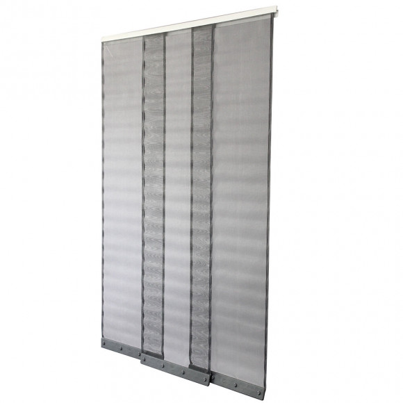 Moustiquaire rideau L.100xh.230cm Gris