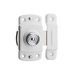 Verrou Automatique Thirard, Acier Laqué Blanc