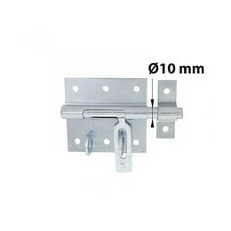 Verrou À Levier Verrou De Box Porte Cadenas + Gâche Afbat, Acier Zingué Gris