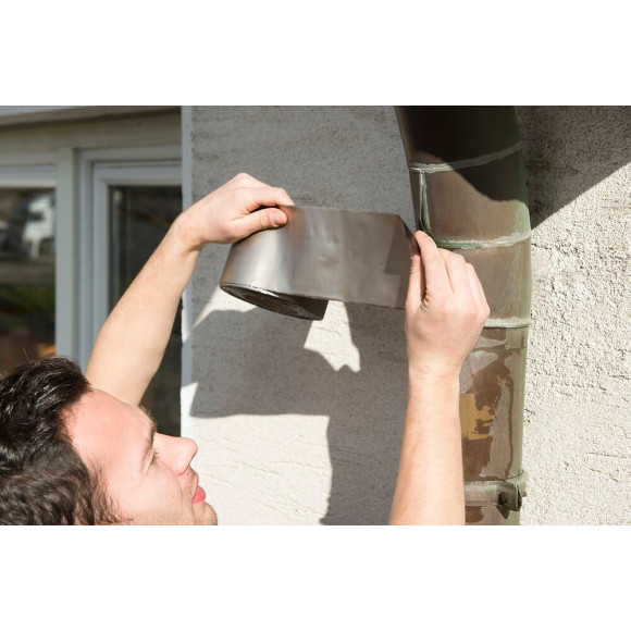 Bande d'étanchéité autocollante gris clair 10mx15cm