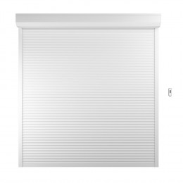 Volet roulant h.220xL.240cm Aluminium blanc elec radio