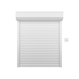 Volet roulant h.140xL.150cm PVC blanc elec filaire