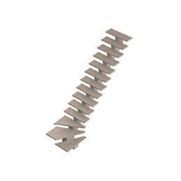 Escalier moderne KALEA avec quart tournant droit finition navajo blue