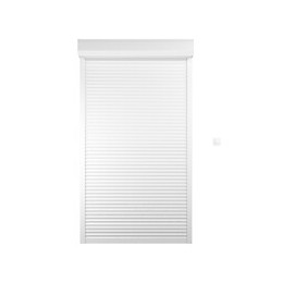 Volet roulant h.220xL.120cm PVC blanc elec filaire