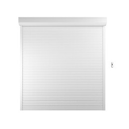 Volet roulant h.220xL.180cm Aluminium blanc elec radio