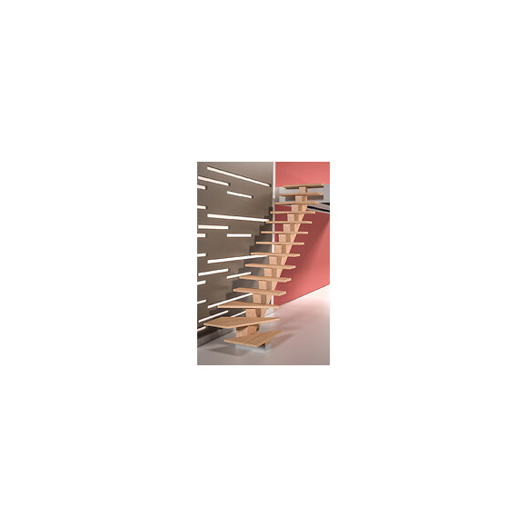 Escalier KALEA avec quart tournant droit finition comanche pure