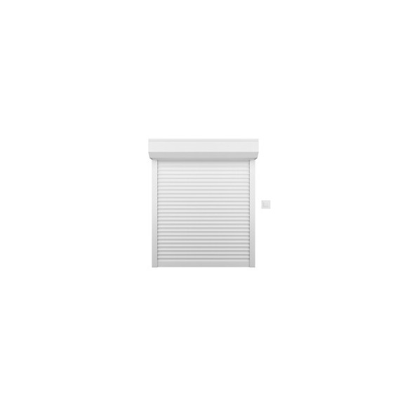 Volet roulant h.140xL.100cm PVC blanc elec filaire
