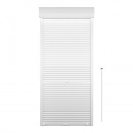 Volet roulant h.220xL.100cm Aluminium blanc tirage direct