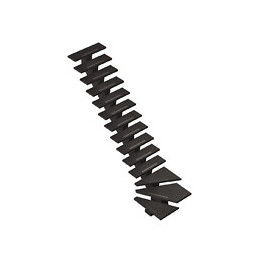 Escalier droit gomera avec marches strips aluminium