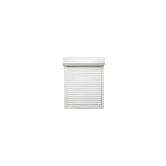 Volet roulant motorisé filaire PVC Blanc 155x120cm