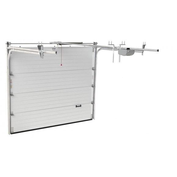 Porte Garage sectionnelle 240x200cm Frame imitation bois