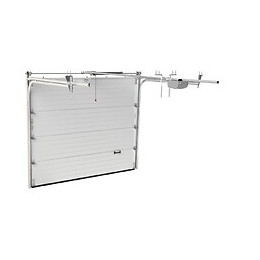 Porte Garage sectionnelle 240x200cm Lisse Blanc