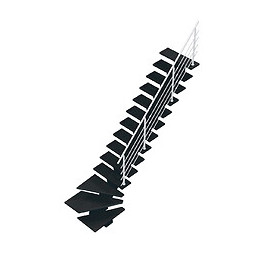 Escalier Gomera quart tournant droit marches lisses