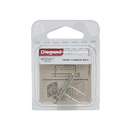 Voyant lumineux Mosaic Easy-Led 230V avec repère gris