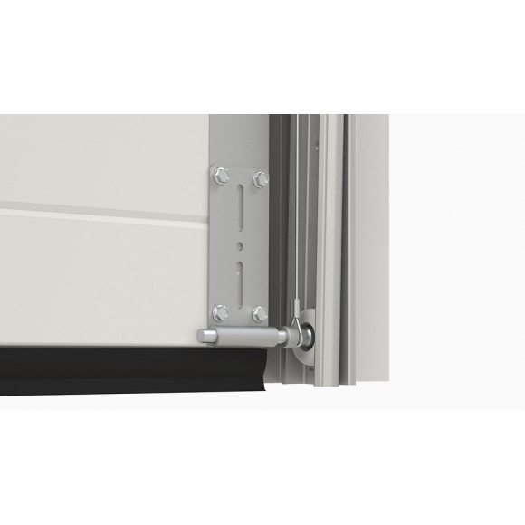 Porte Garage sectionnelle 240x200cm Lisse Blanc